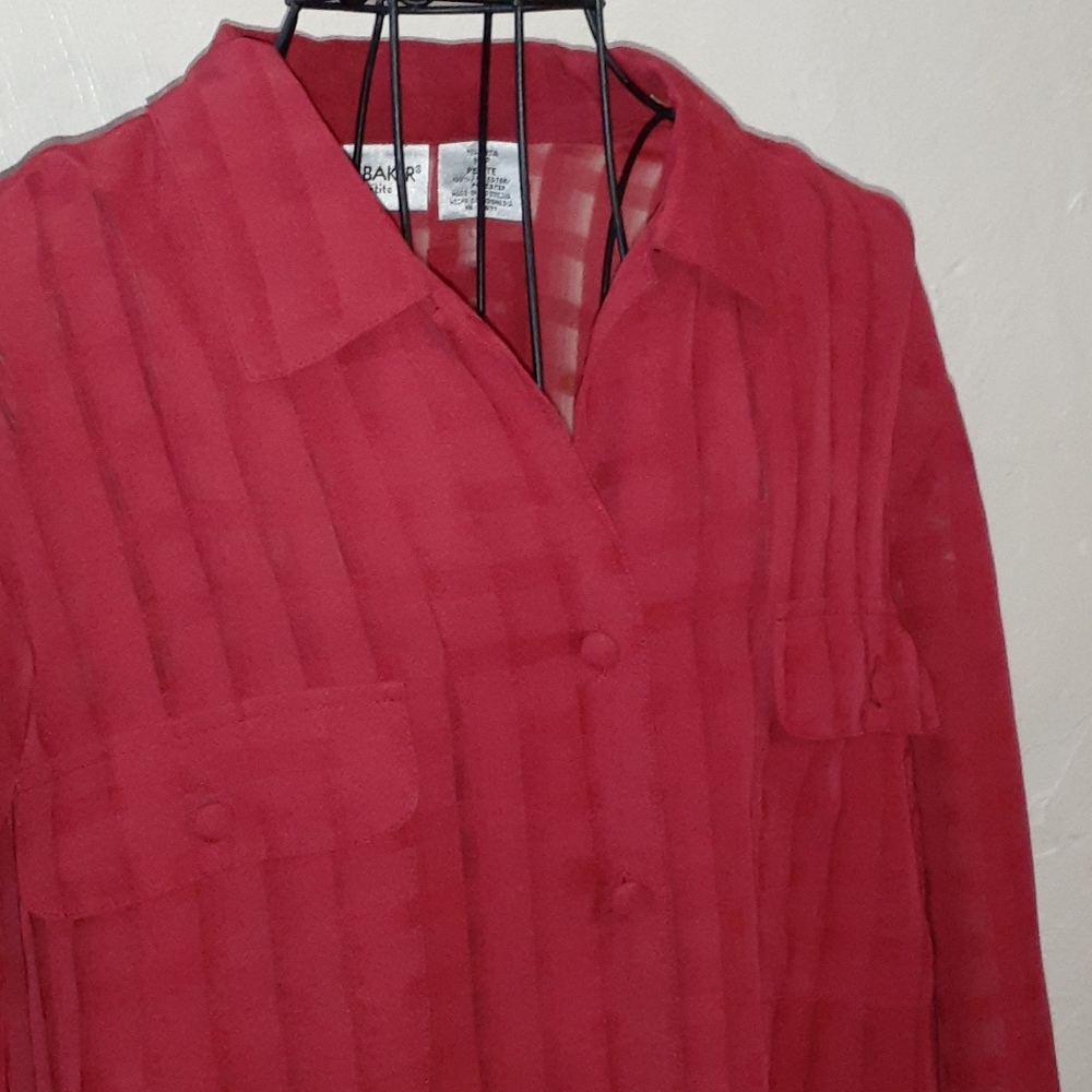 2/$12!!LizBaker 16 petite blouse - Picture 1 of 2